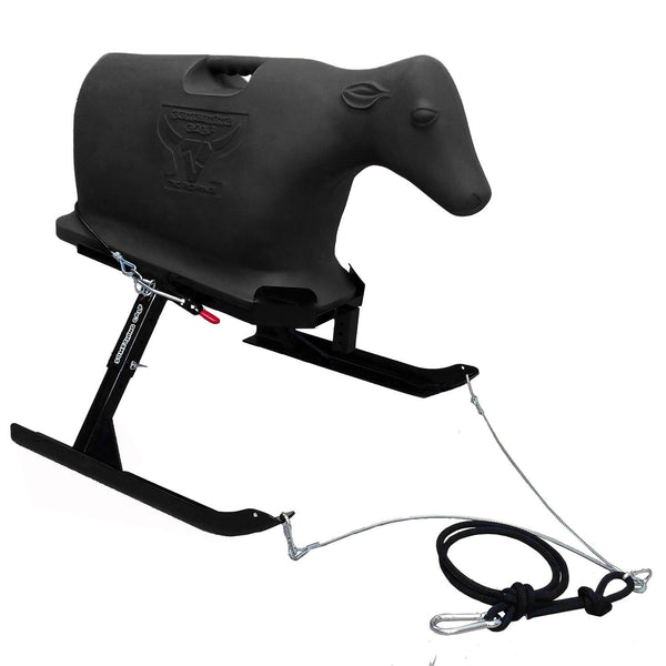 7K Something Horse & Calf Sled Complete Powered Setup - Roping Chute, Calf and Sled with Wheels and Skids