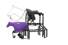 Load image into Gallery viewer, 7K Something Horse & Calf Sled Complete Powered Setup - Roping Chute, Calf and Sled with Wheels and Skids
