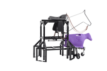 Load image into Gallery viewer, 7K Something Horse & Calf Sled Complete Powered Setup - Roping Chute, Calf and Sled with Wheels and Skids