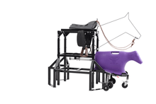 Load image into Gallery viewer, 7K Something Horse & Calf Sled Complete Powered Setup - Roping Chute, Calf and Sled with Wheels and Skids