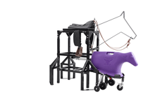 Load image into Gallery viewer, 7K Something Horse & Calf Sled Complete Powered Setup - Roping Chute, Calf and Sled with Wheels and Skids