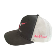 Load image into Gallery viewer, 7K Roping Logo Cap #2  - Gray with Pink logo / White Mesh