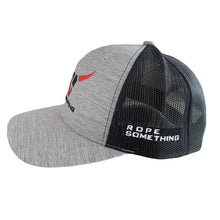 Load image into Gallery viewer, 7K Roping Logo Cap #3 - Heathered Gray / Black Mesh