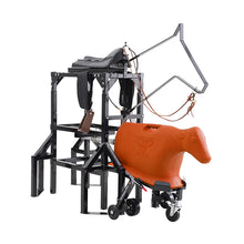 Load image into Gallery viewer, 7K Something Horse &amp; Calf Sled Complete Powered Setup - Roping Chute, Calf and Sled with Wheels and Skids