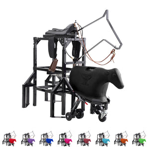 7K Something Horse & Calf Sled Complete Powered Setup - Roping Chute, Calf and Sled with Wheels and Skids