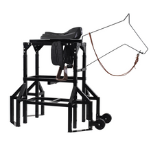 Load image into Gallery viewer, 7K Something Horse &amp; Calf Sled Complete Powered Setup - Roping Chute, Calf and Sled with Wheels and Skids