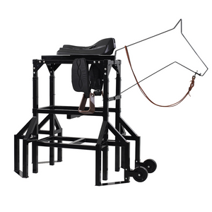 7K Something Horse & Calf Sled Complete Powered Setup - Roping Chute, Calf and Sled with Wheels and Skids