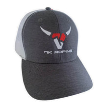 Load image into Gallery viewer, 7K Roping Logo Cap #4 - Heathered Charcoal Gray / White Mesh Back
